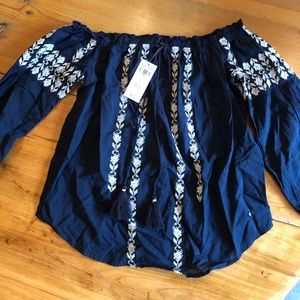 Abercrombie and Fitch off the shoulder shirt